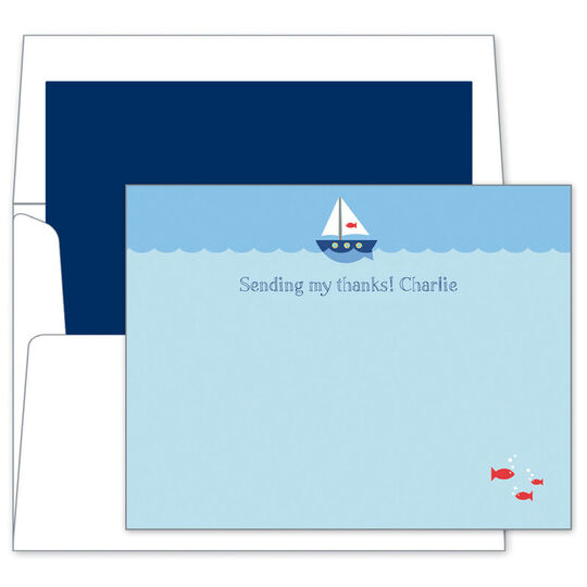 Sailboat Flat Note Cards